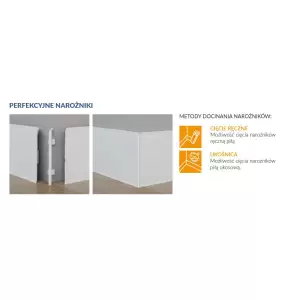 Łącznik do listew Vigo 80 Arbiton, biały, 2 szt.