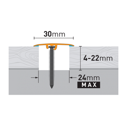 Profil uniwersalny Arbiton CS30 A1 srebrny 1,86 m