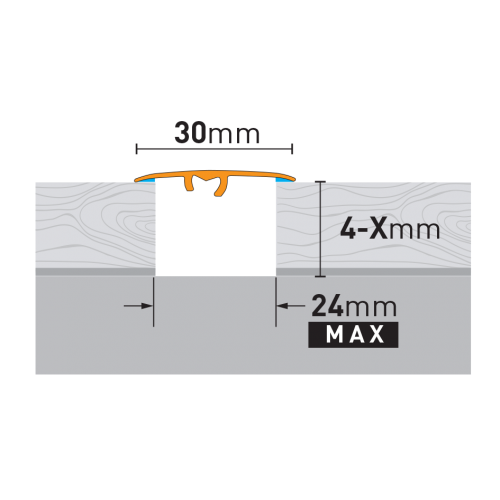 Profil uniwersalny Arbiton CS30 A1 srebrny 1,86 m