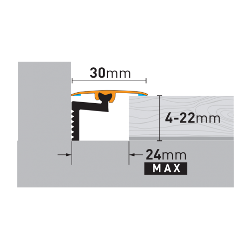 Profil uniwersalny Arbiton CS30 A1 srebrny 1,86 m