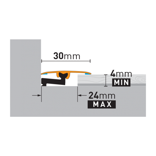 Profil uniwersalny Arbiton CS30 A1 srebrny 1,86 m