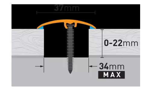 Profil uniwersalny Arbiton CS37 A1 srebrny 0,93 m