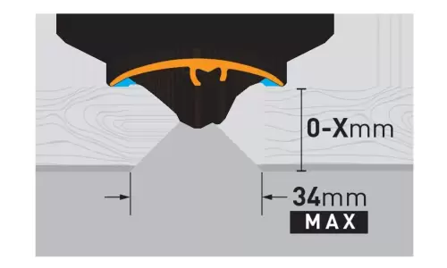 Profil uniwersalny Arbiton CS37 A1 srebrny 0,93 m