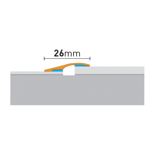 Profil wyrównujący PRO26 Arbiton srebrny 1,86 m