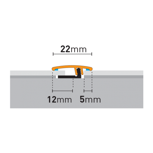 Profil dylatacyjny PRODUO22 Arbiton srebrny 0,93 m